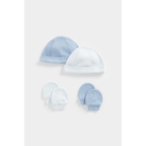 My First Blue Hat and Mitts - 2 Pack
